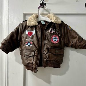 Kids Play, brown aviation, bomber jacket, 18M